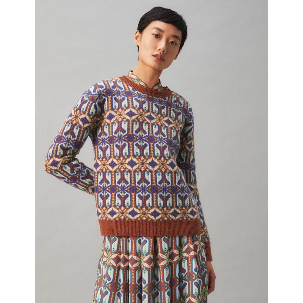 Tory Burch Multicolor Patterned Sweater - image 1